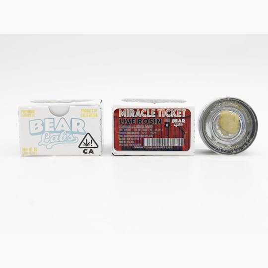 Bear Labs - Miracle Ticket T4 Live Rosin - 1g - 1