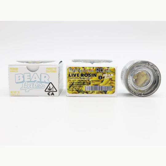 Bear Labs - Banana Rosé T3 Live Rosin - 1g - 1