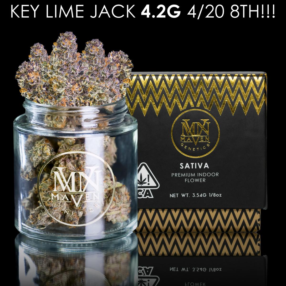 Maven Genetics - Key Lime Jack 4/20 8th [4.2g] - 1
