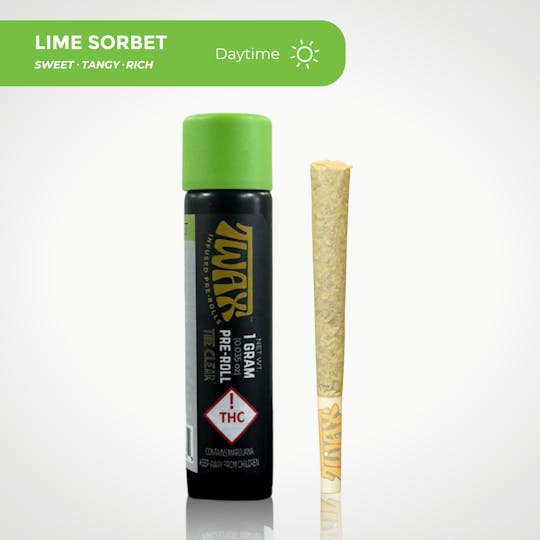CLEAR Brands - TWAX Infused Pre-roll 1.25g | Lime Sorbet - 1
