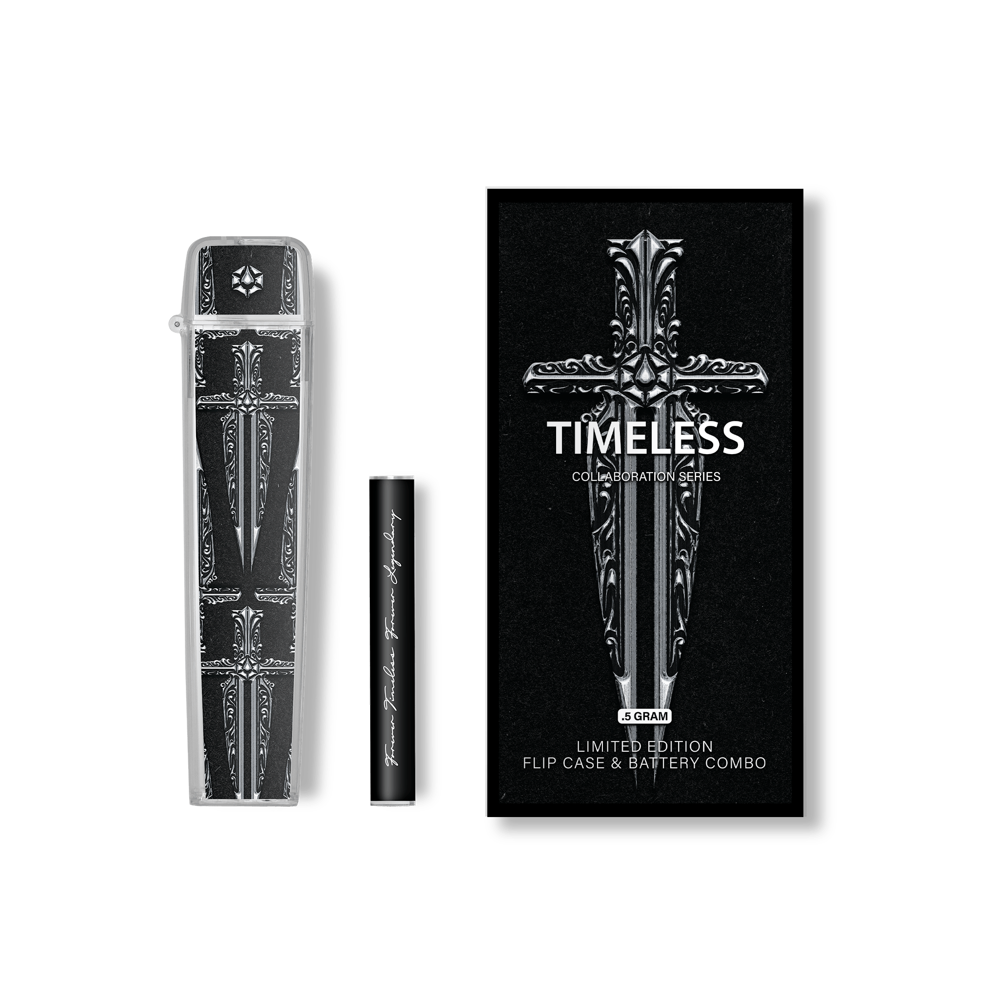 Timeless Vapes - Ironwilled Flip Case & Battery Combo | Battery | 0.5g - 1