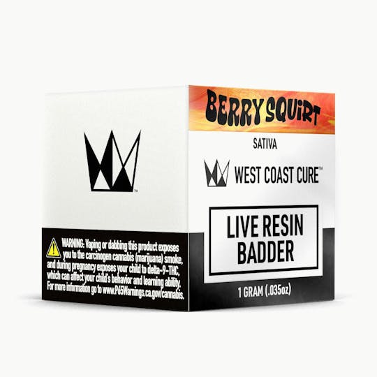 West Coast Cure - Berry Squirt Live Resin Badder - 1