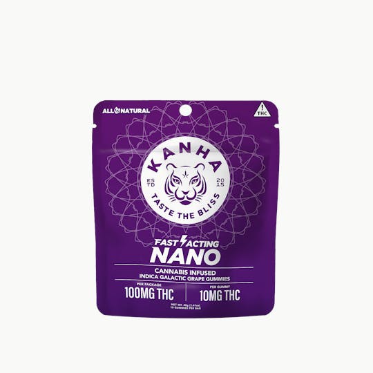 KANHA - KANHA | NANO | Galactic Grape | Indica | 100mg THC | 10-pack - 1