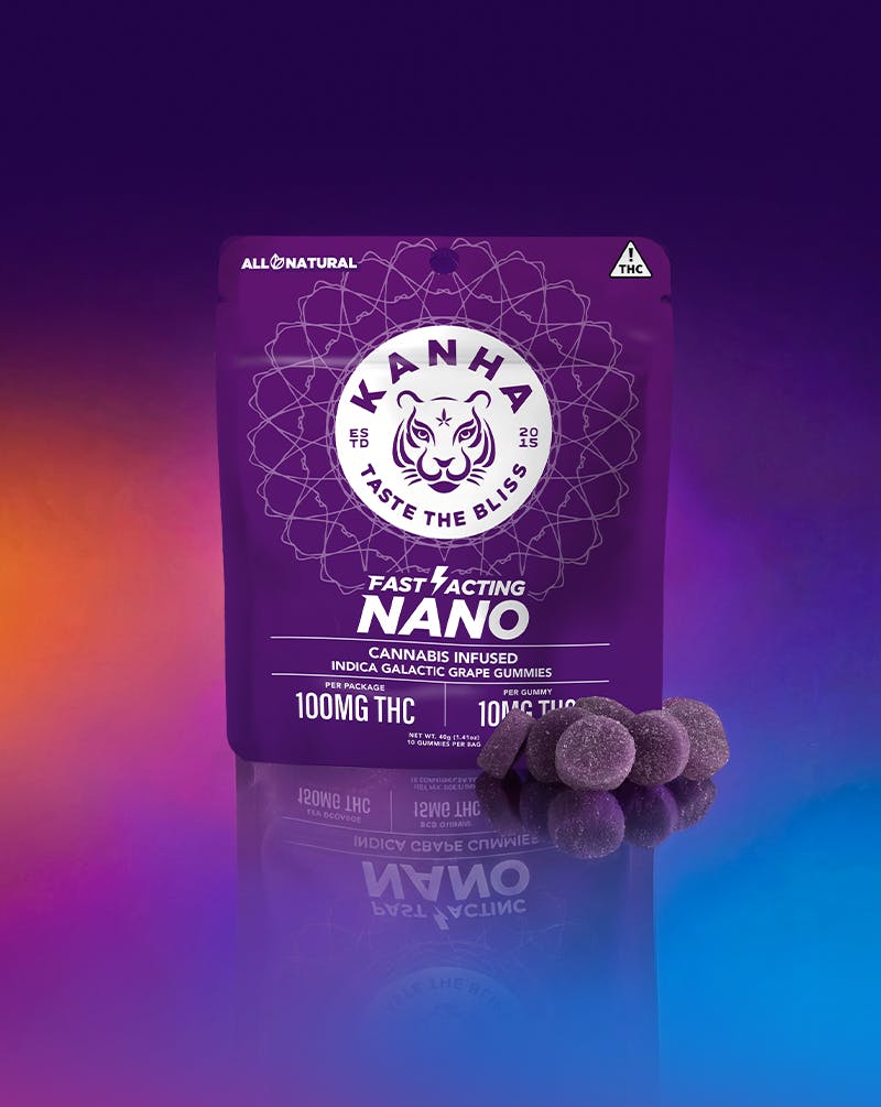 KANHA - Galactic Grape | NANO | Indica | 100mg THC | 10-pack - 1