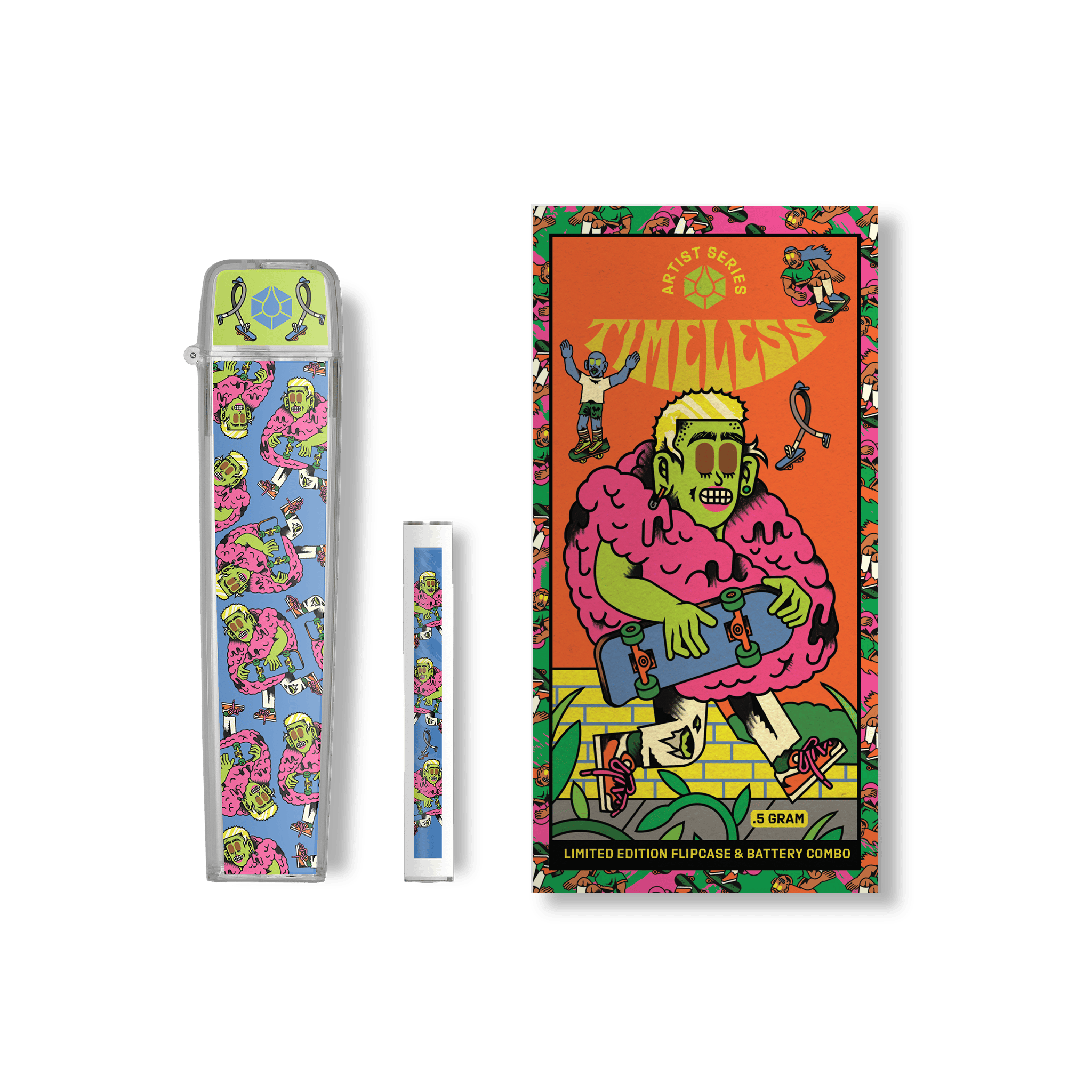 Timeless Vapes - Shred For The Cure AZ Flip Case & Battery Combo | Battery | 0.5g - 1
