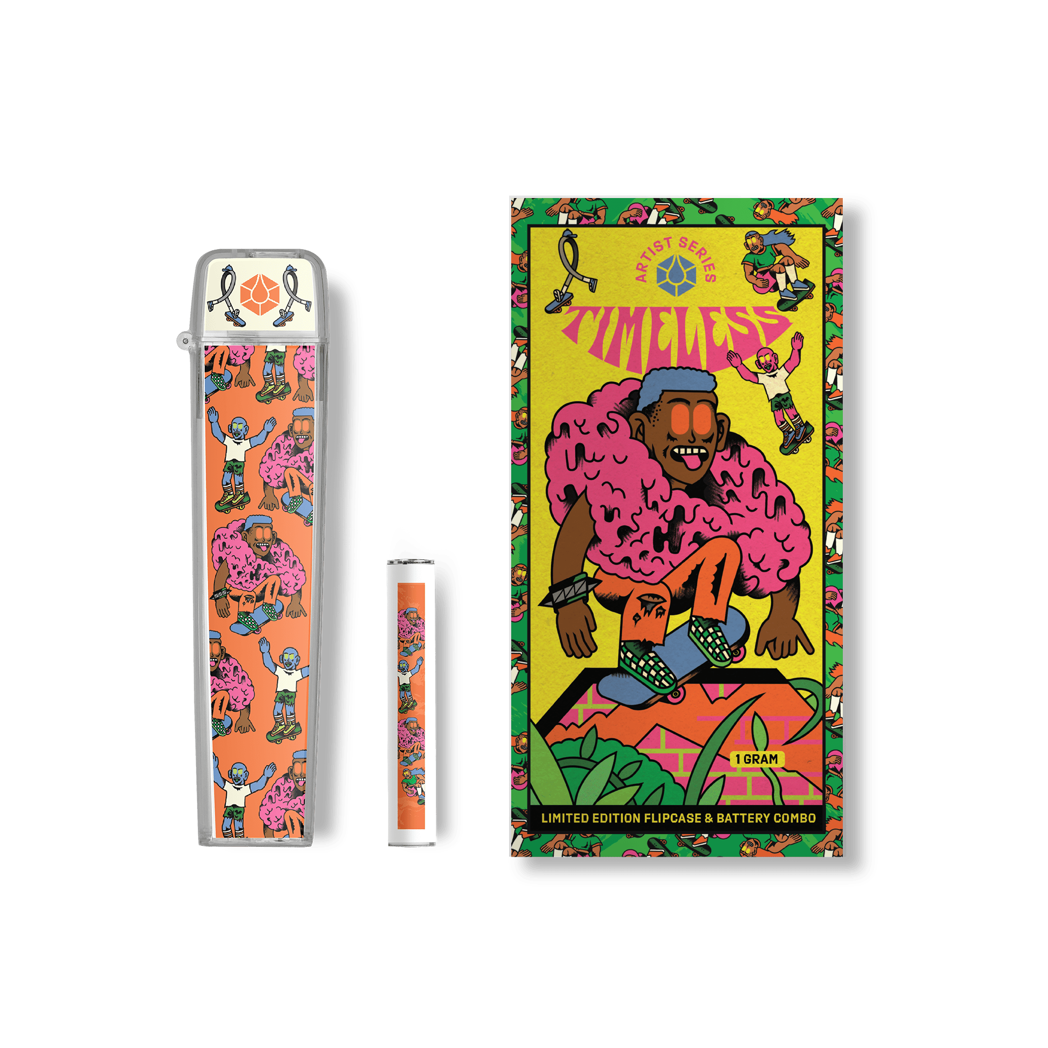 Timeless Vapes - Shred For The Cure CA Flip Case & Battery Combo | Battery | 1g - 1