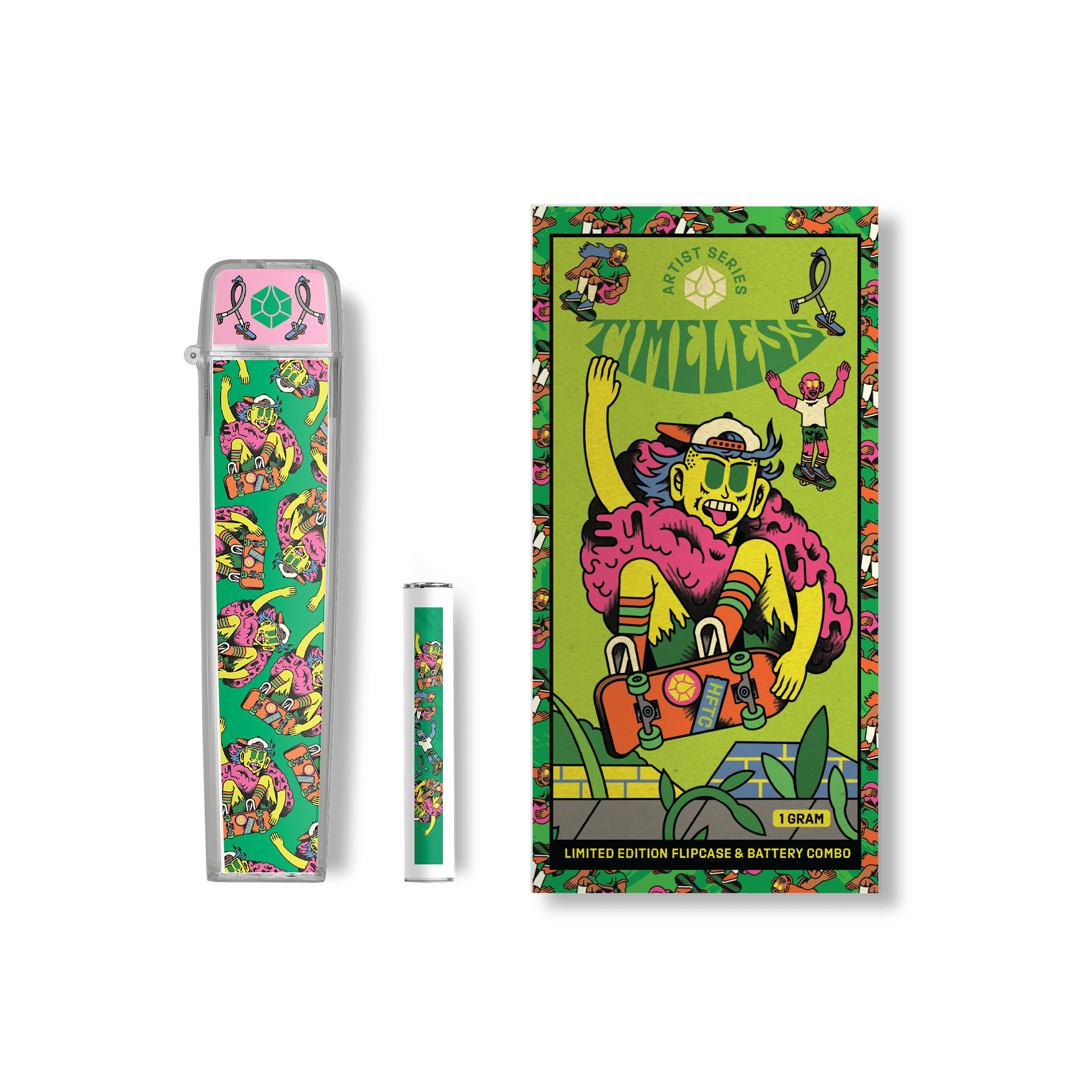 Timeless Vapes - Shred For The Cure MO Flip Case & Battery Combo | Battery | 1g - 1
