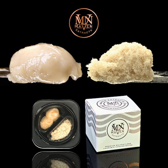 Maven Genetics - Black Diamond X Cold Cured Live Rosin & 90u Ice Water Hash Duo - 1