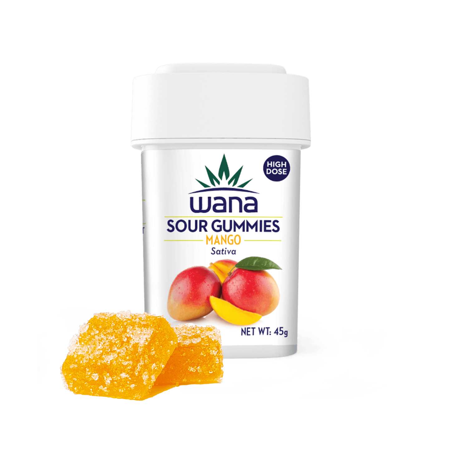 Wana Edibles - Mango - Sativa (High-Dose)[10 pack] - 1