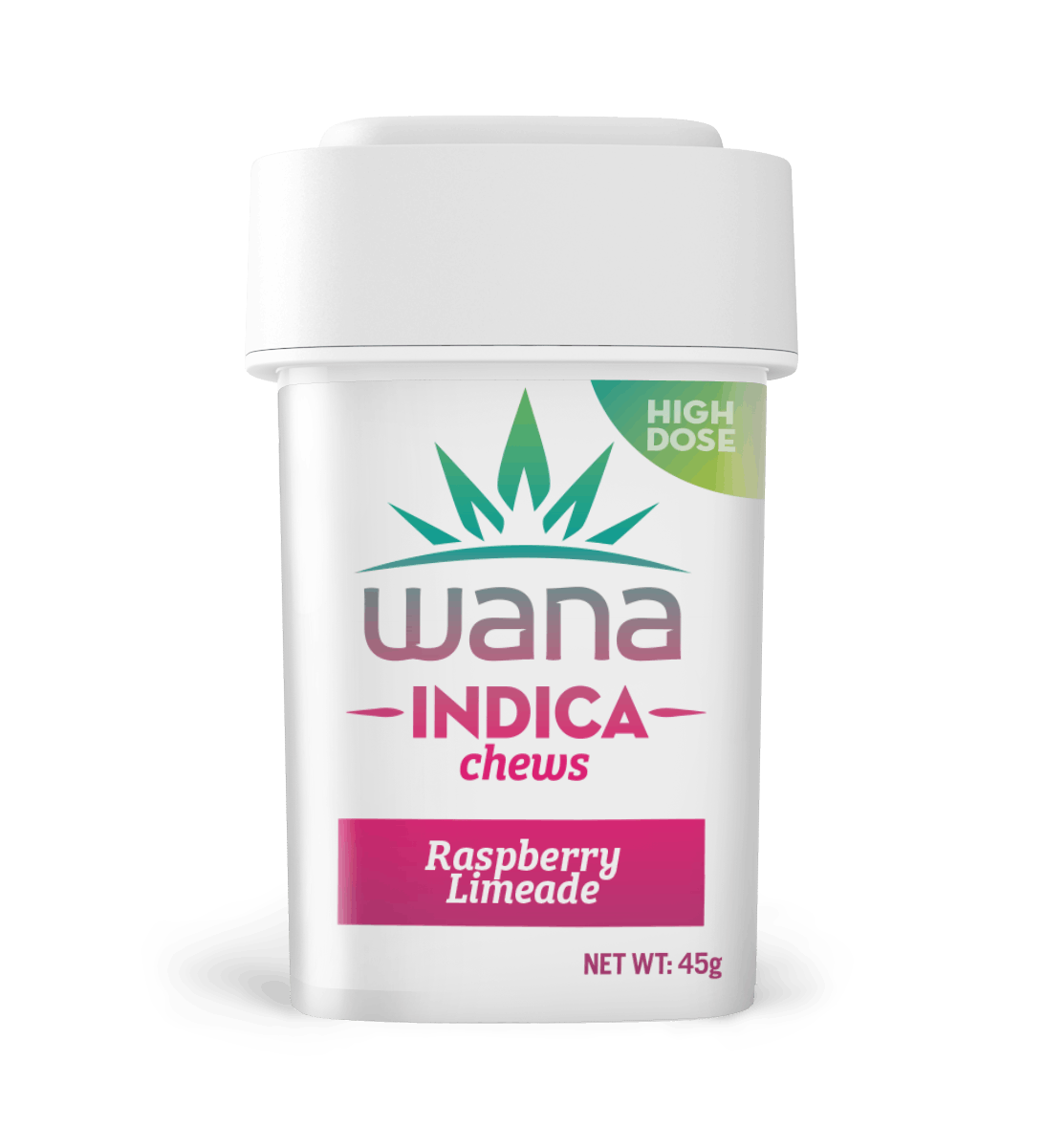 Wana Edibles - Raspberry Limeade - Indica (Medical High Dose)[10 pack] - 1