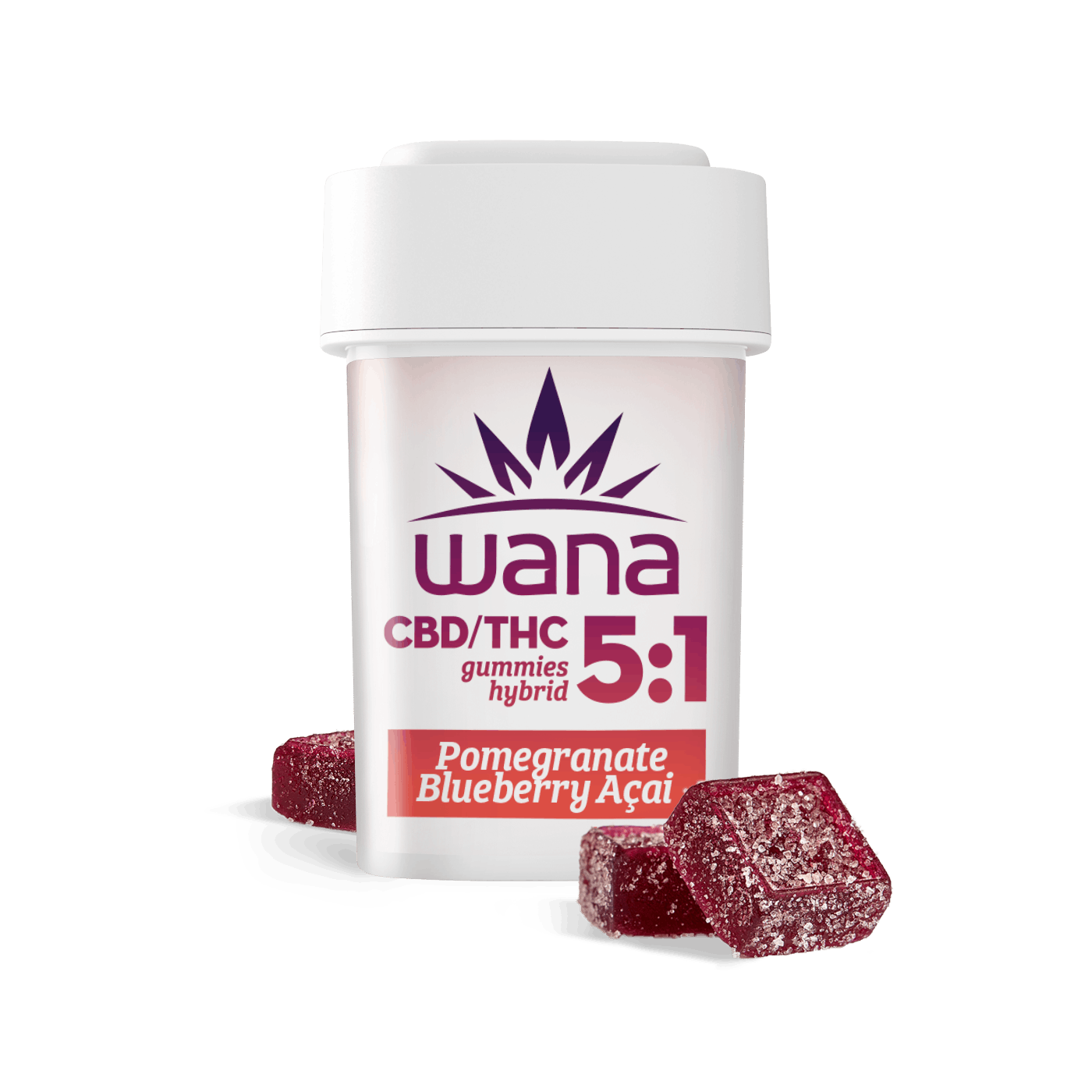 Wana Edibles - Pomegranate Blueberry Acai 5:1 [20 pack] - 1
