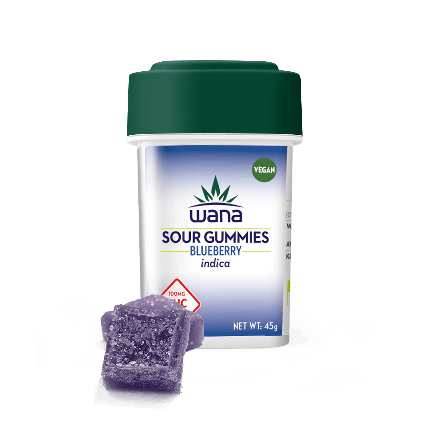 Wana Edibles - Blueberry - Indica [10 pack] - MO - 1