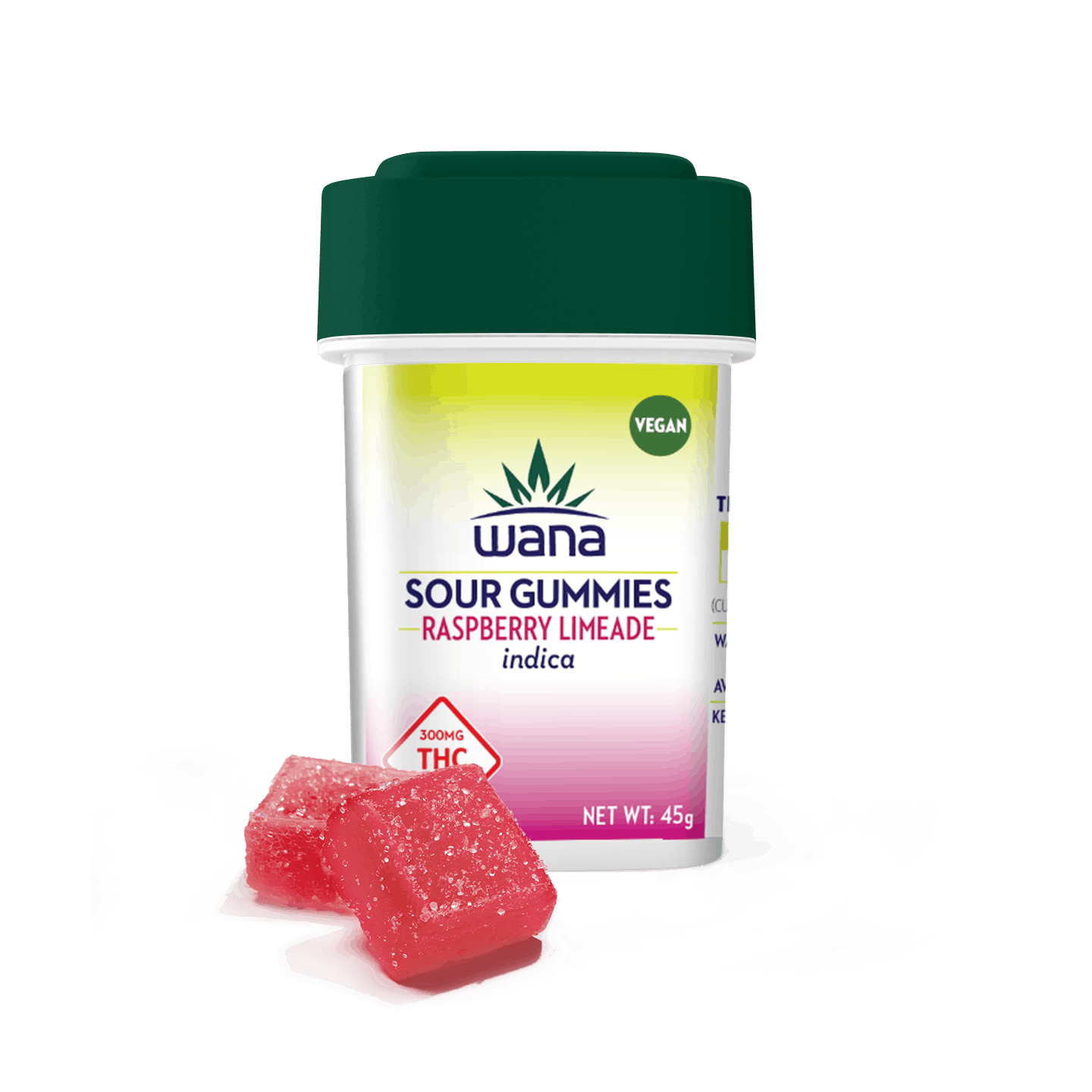 Wana Edibles - Raspberry Limeade - Indica (High-Dose) [10 pack] - MO - 1