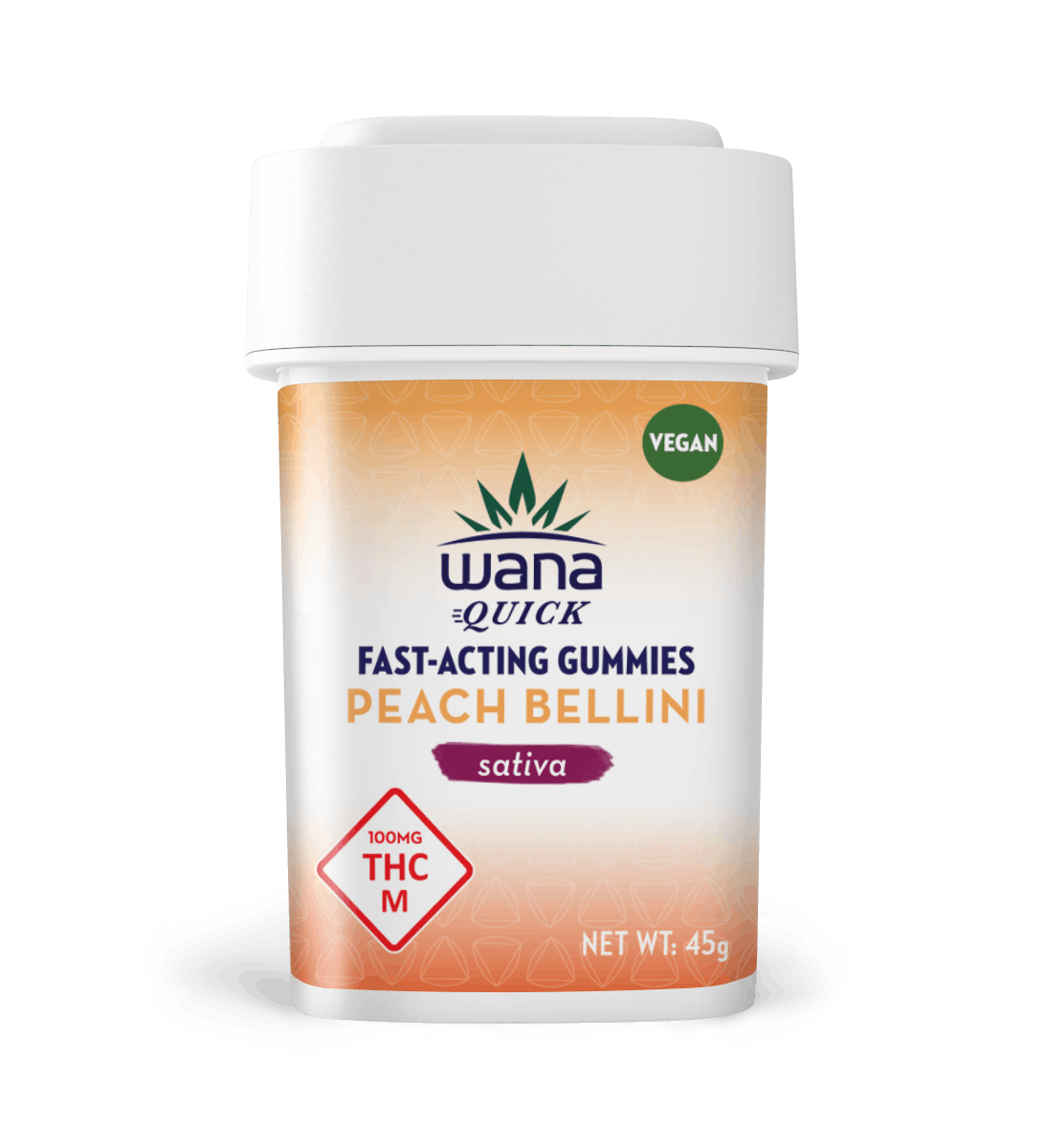 Wana Edibles - Peach Bellini - Sativa [10 pack] - 1