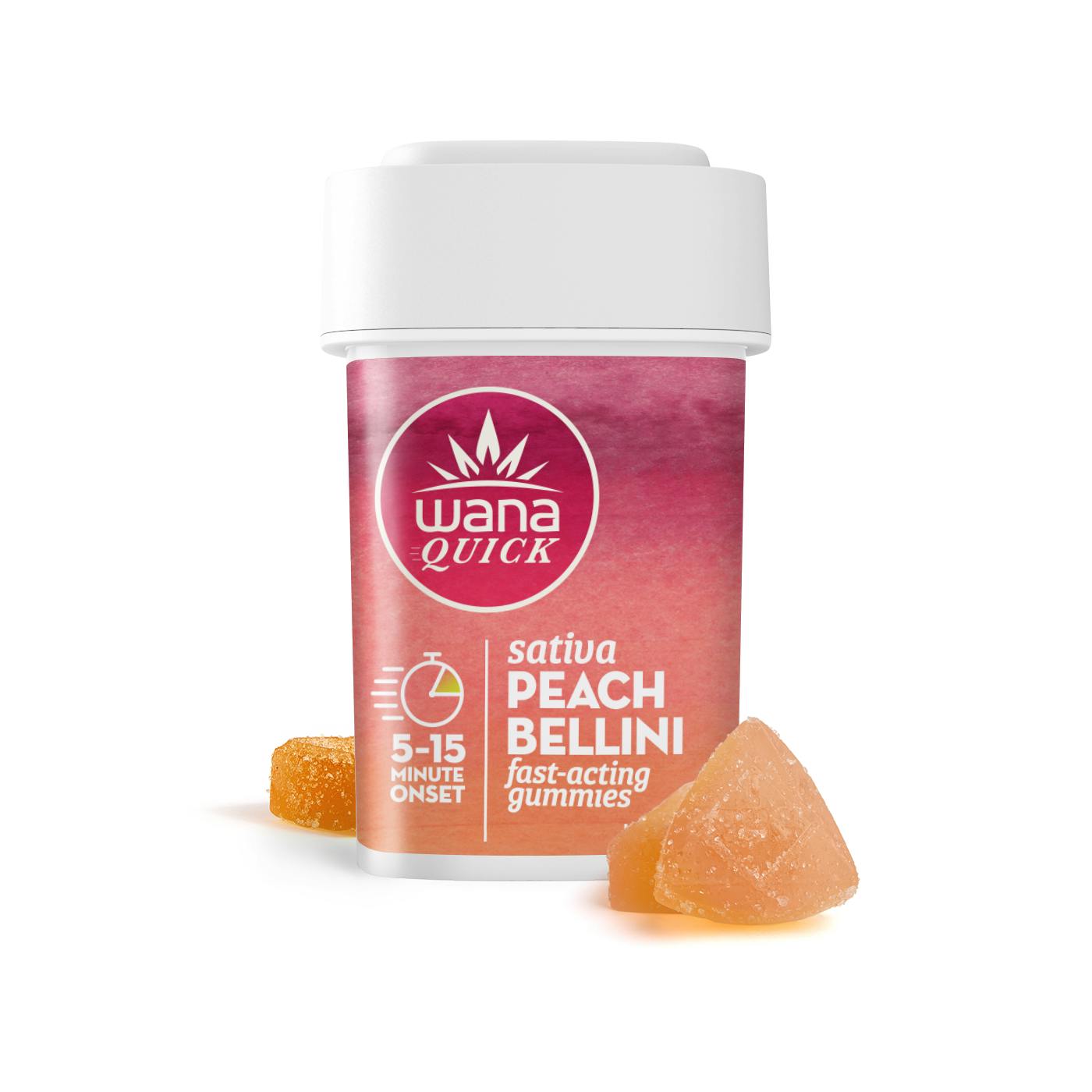 Wana Edibles - Peach Bellini - Sativa [10 pack] - 1