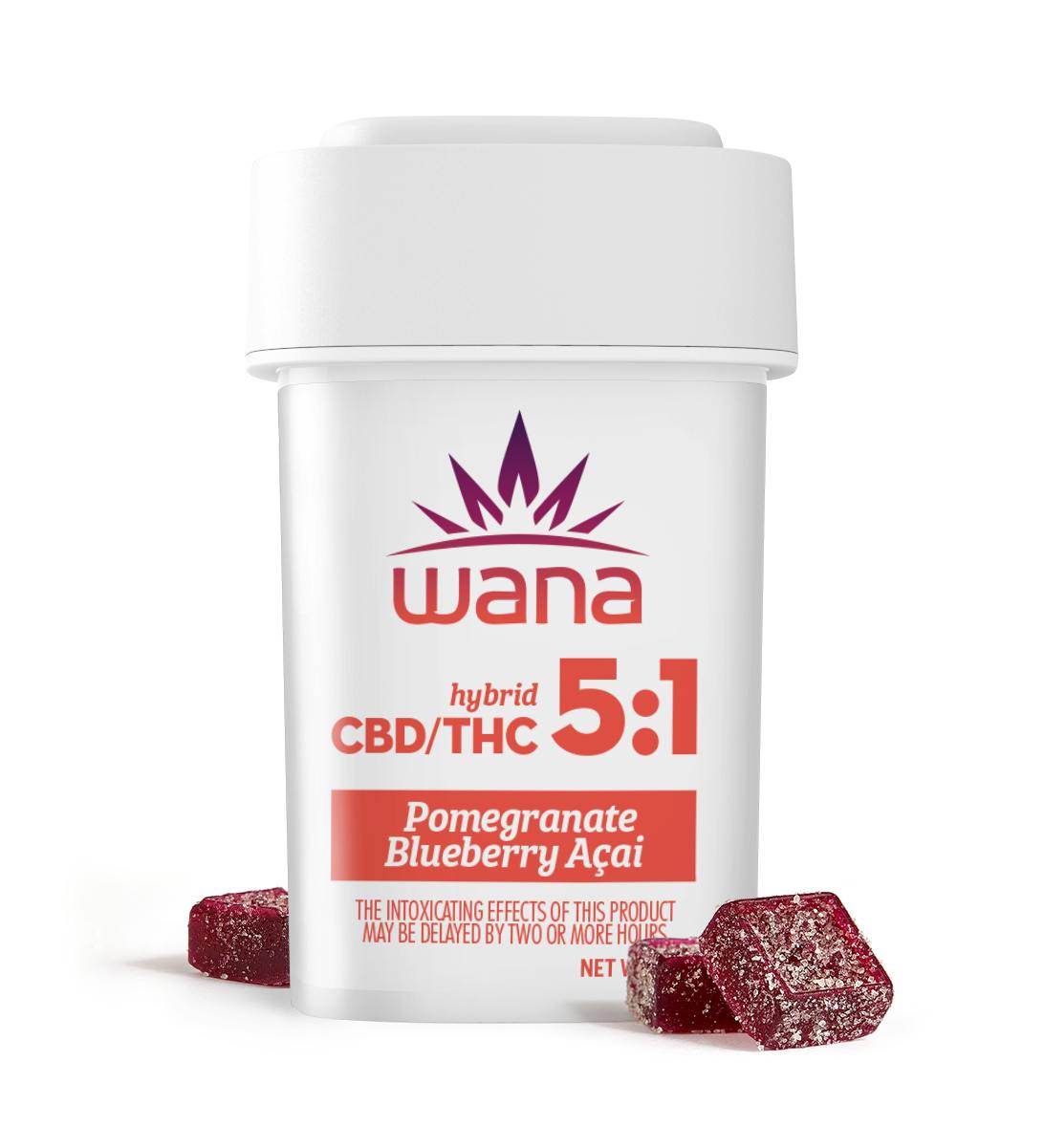 Wana Edibles - Pomegranate Blueberry Acai 5:1 [20 pack] - 1