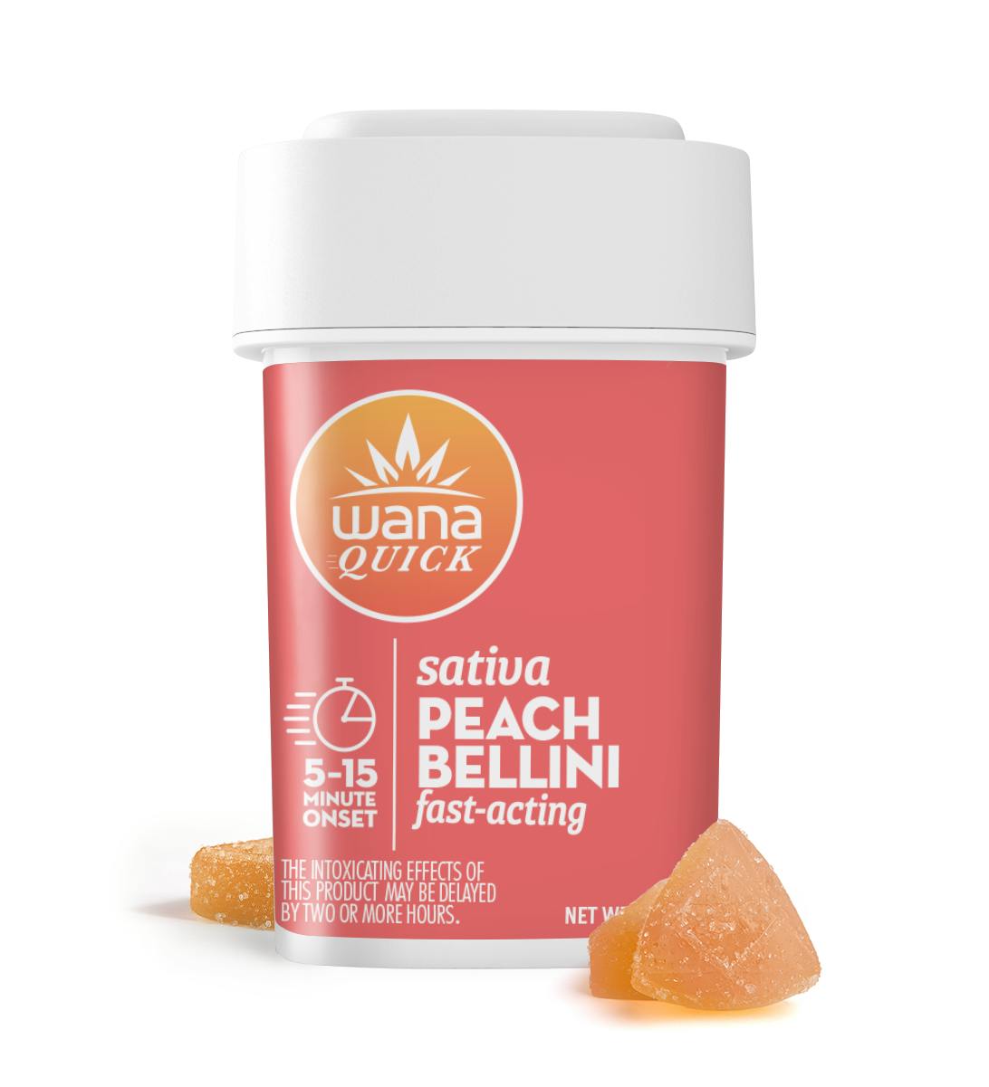 Wana Edibles - Peach Bellini - Sativa [10 pack] - 1