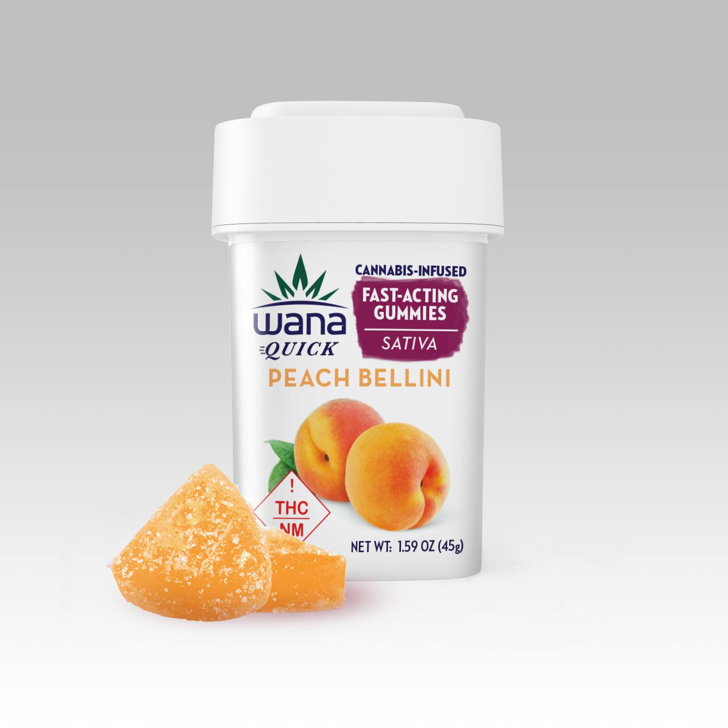 Wana Edibles - Peach Bellini - Sativa [10 pack] - NM - 1
