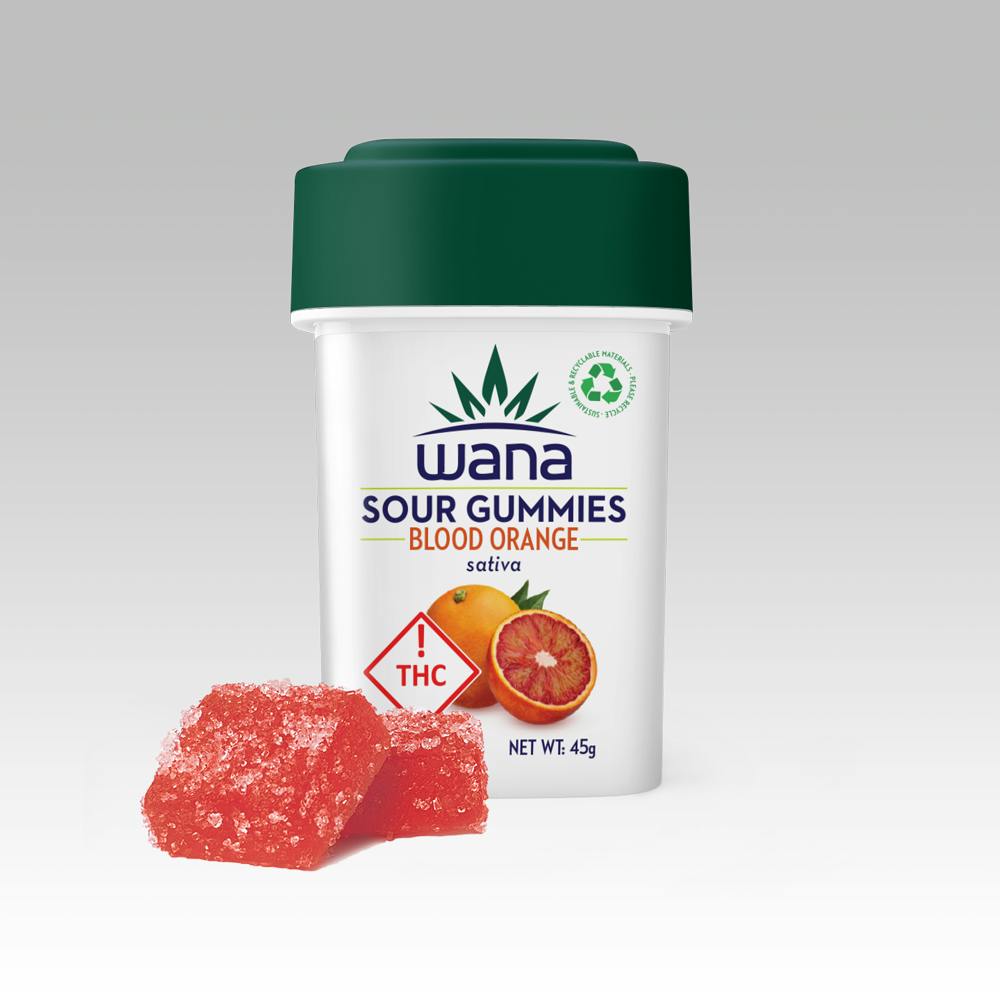 Wana Edibles - Blood Orange - Sativa (Medical High-Dose)[10 pack] - 1