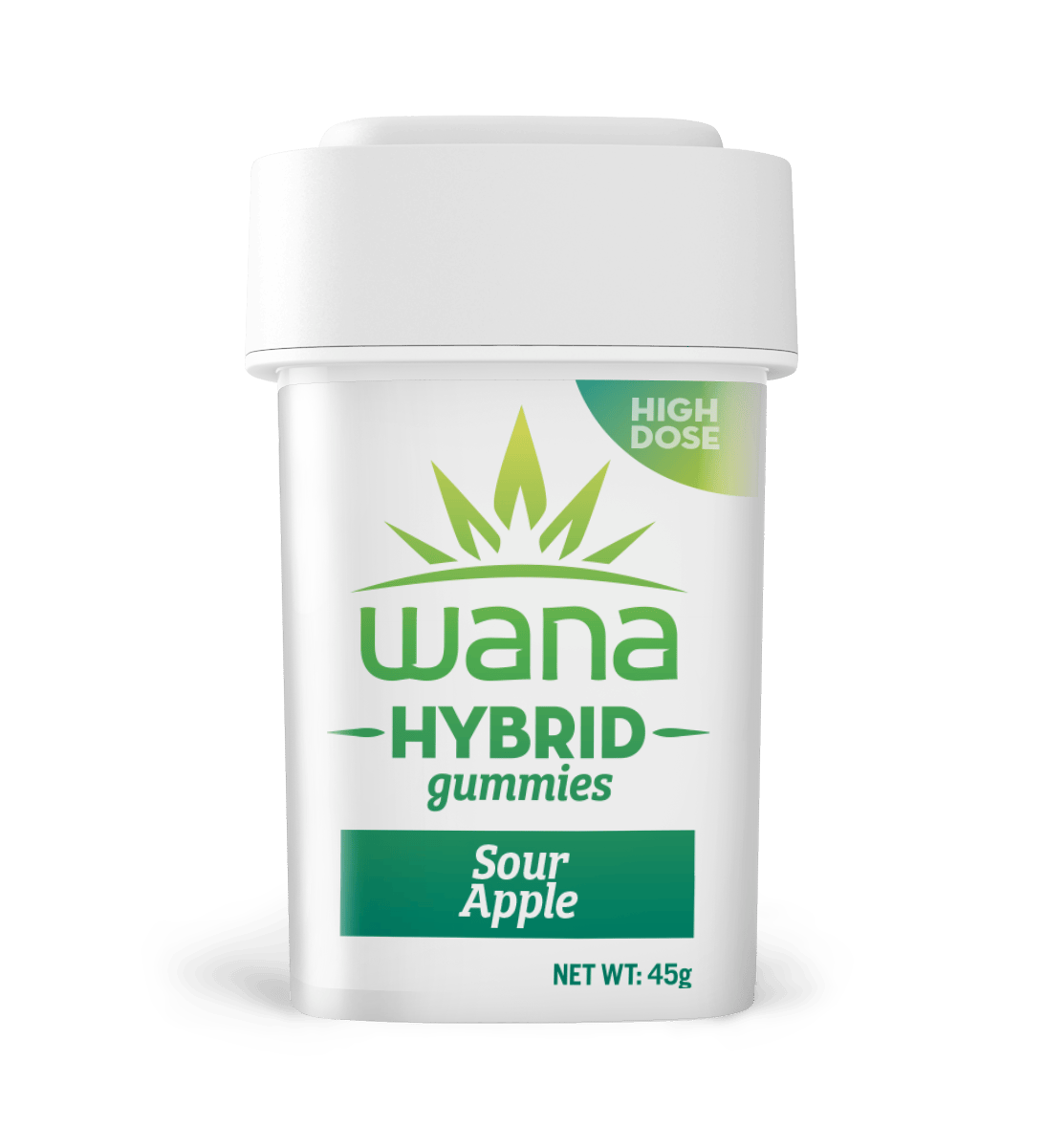 Wana Edibles - Sour Apple - Hybrid (High-Dose)[10 pack] - 1