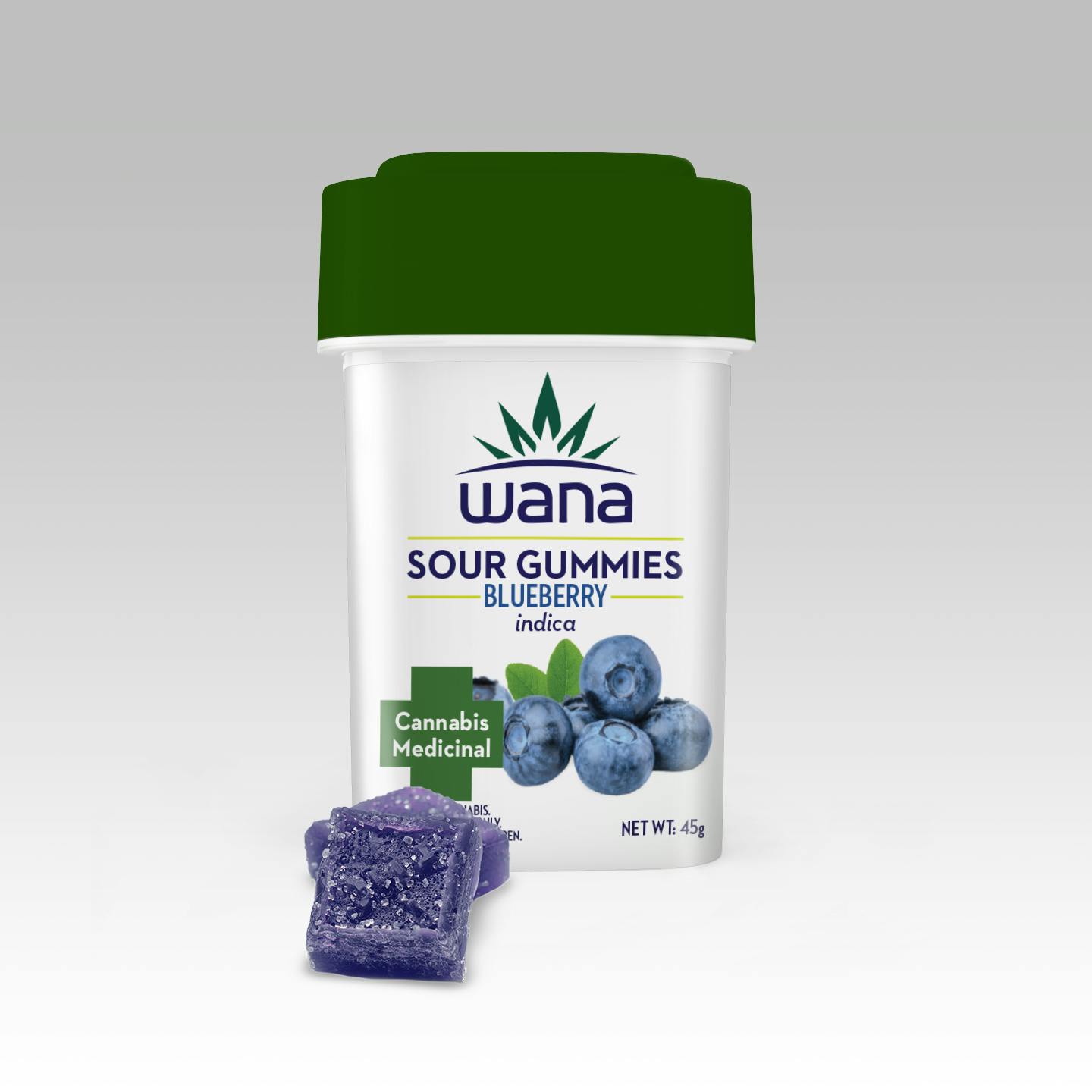 Wana Edibles - Blueberry - Indica [10 pack] - 1