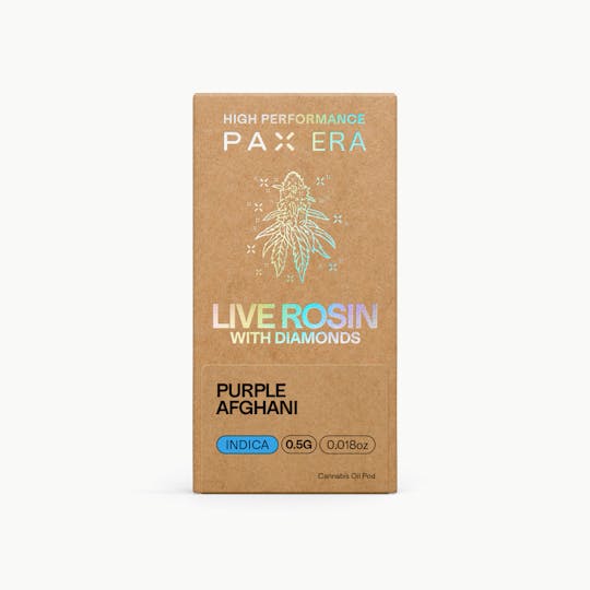 PAX - Live Rosin with Diamonds - Purple Afghani 0.5g - 1