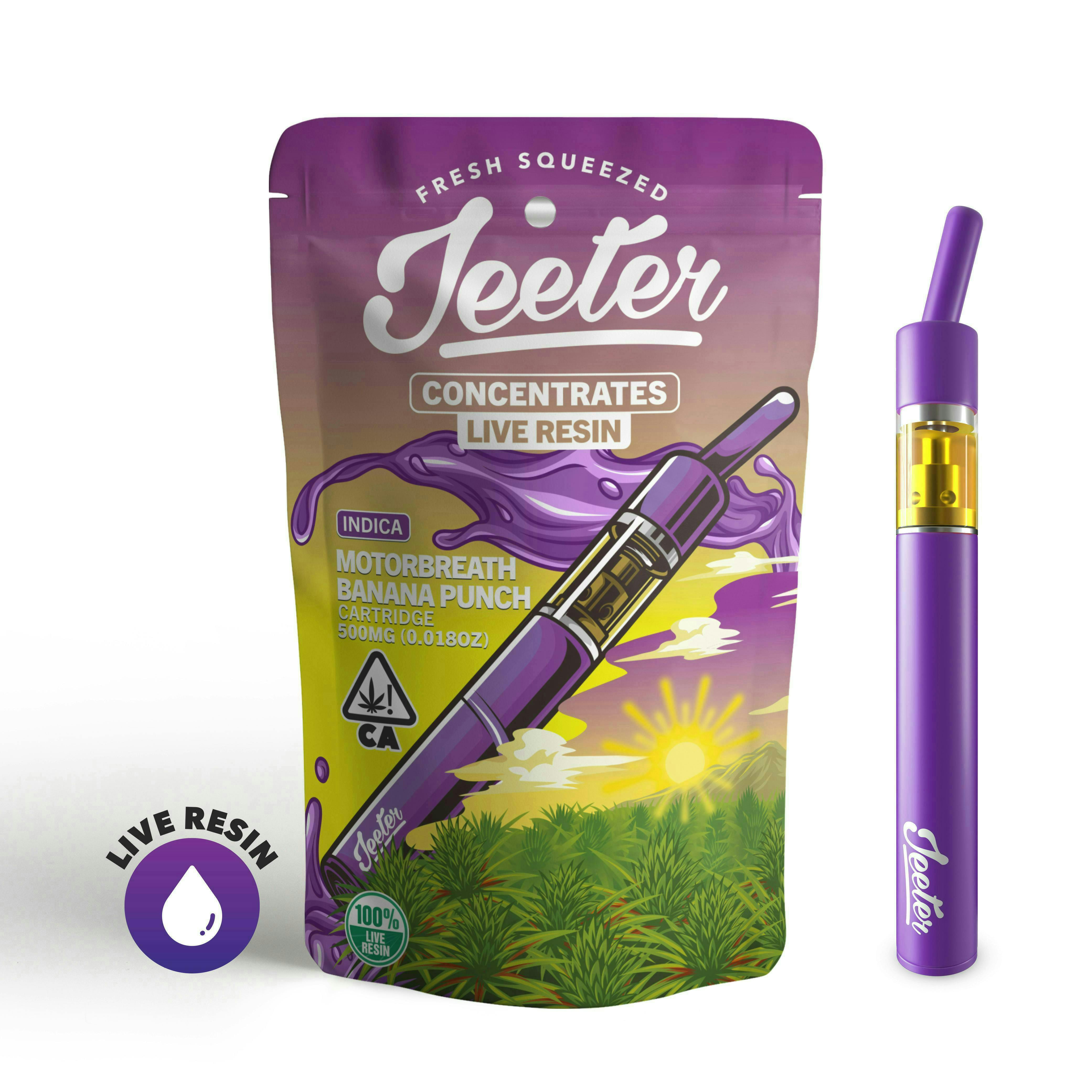 Jeeter - Jeeter Juice Disposable Live Resin Straw - Motorbreath Banana Punch - 1