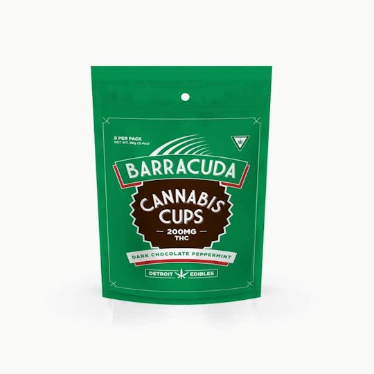 Detroit Edibles - Barracuda Cups - Dark Chocolate Peppermint - 1