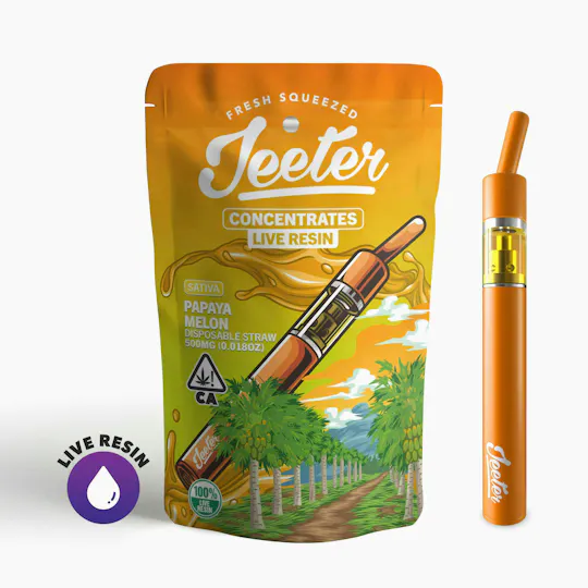 Jeeter - Jeeter | Papaya Melon | Live Resin Straw Disposable | 0.5g - 1