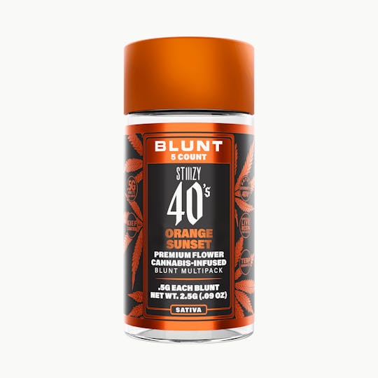 STIIIZY - - ORANGE SUNSET - .5G 40's Infused Mini Blunt 5 Pack - 1