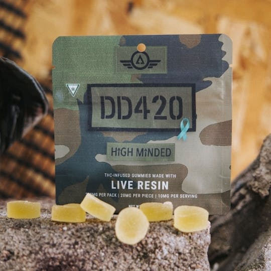 High Minded - DD420 - Live Resin Gummies 200mg - 1