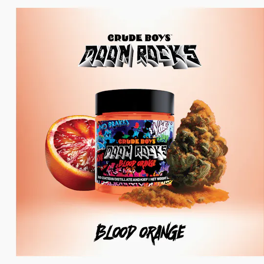 Crude Boys Concentrates - Crude Boys Concentrates | Blood Orange Moon Rocks | Infused Flower | 3.5g - 1