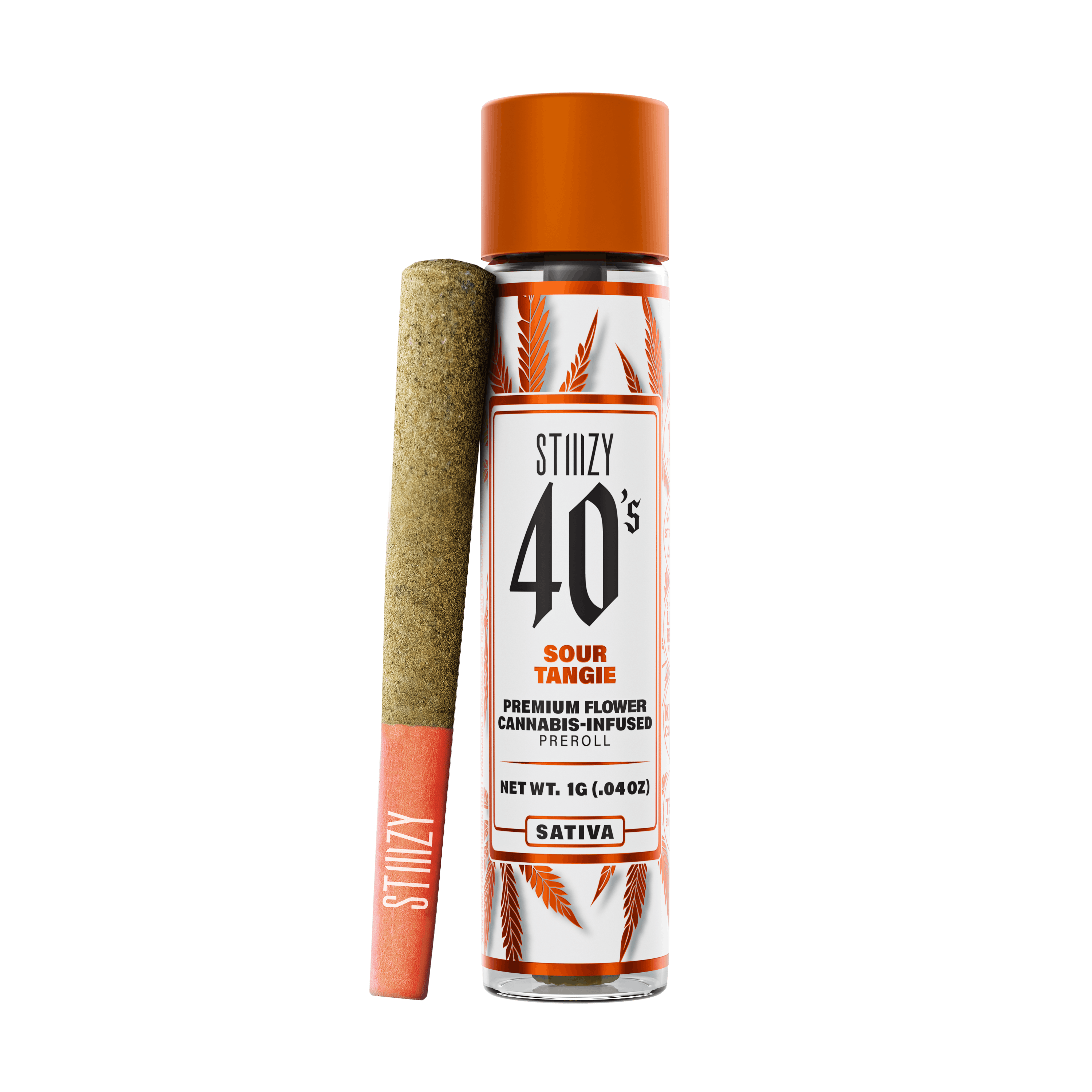 STIIIZY - - SOUR TANGIE - 1G 40's Infused Preroll - 1