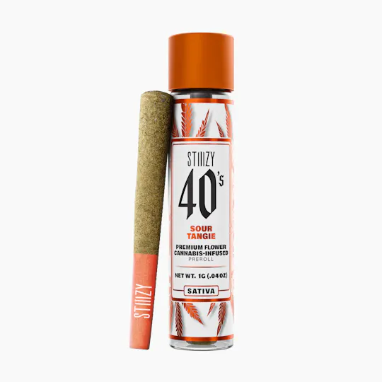STIIIZY - - SOUR TANGIE - 1G 40's Infused Preroll - 1