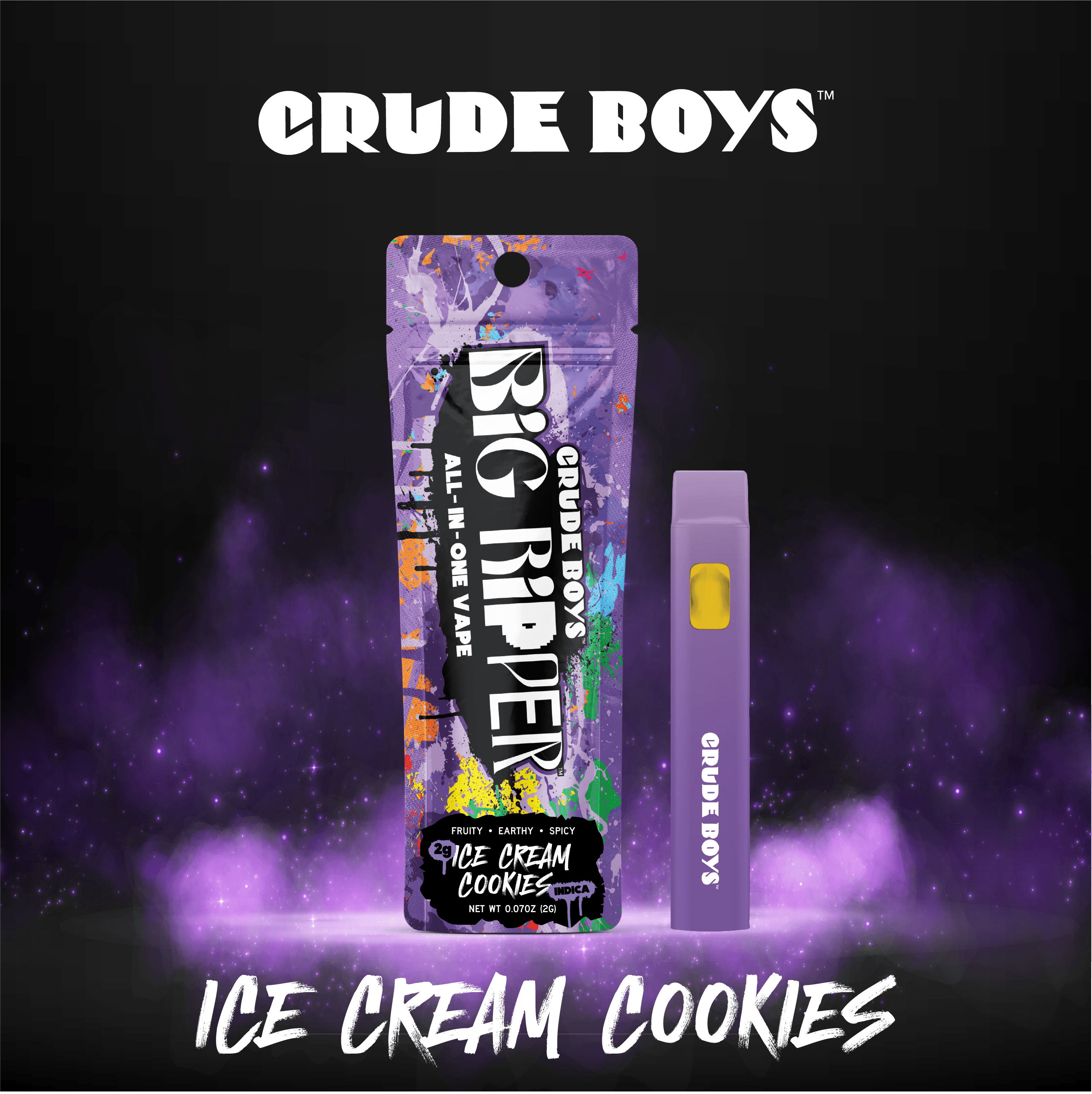 Crude Boys Concentrates - Crude Boys Concentrates | Ice Cream Cookies | Disposable | 2g - 1