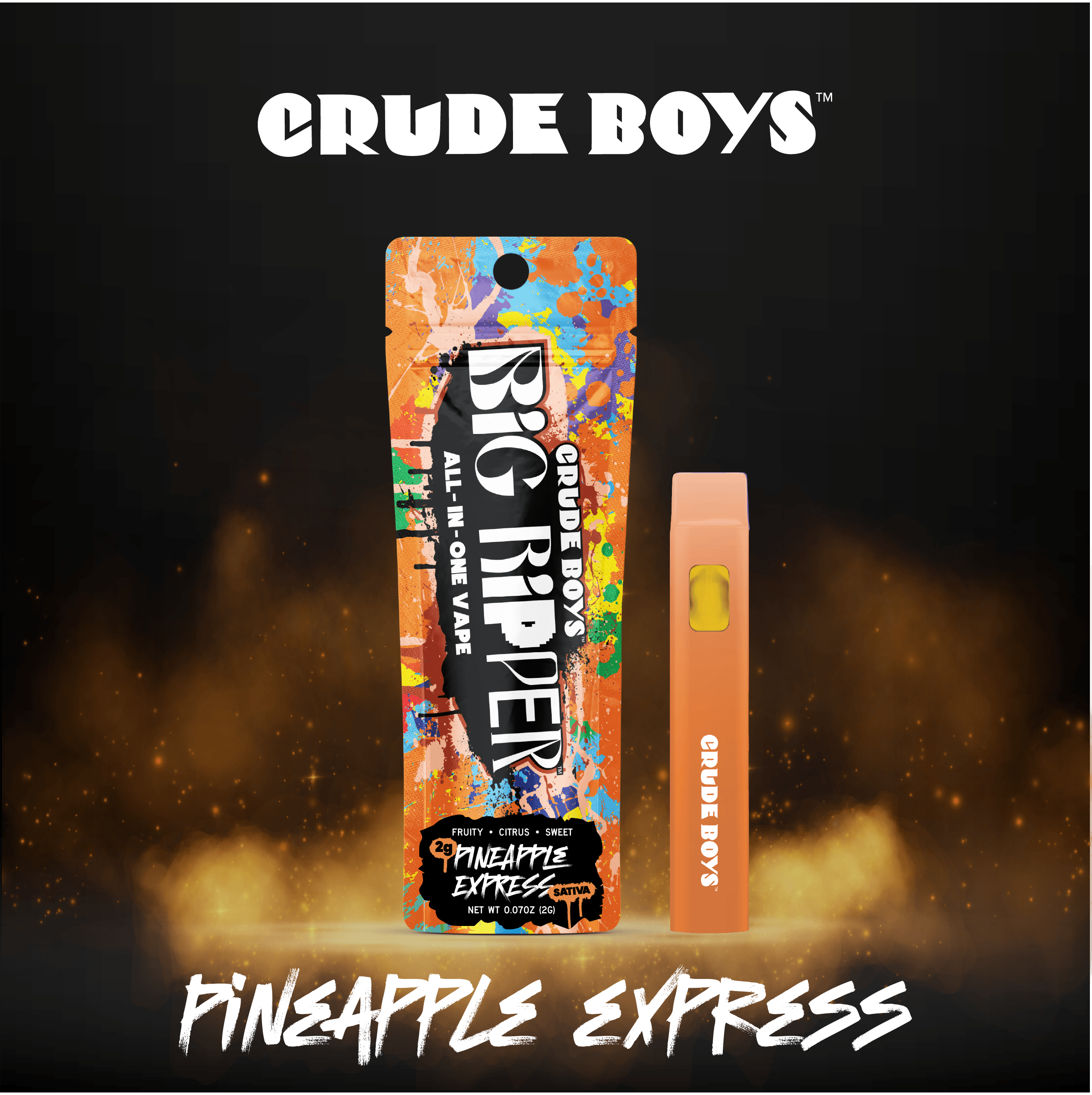 Crude Boys Concentrates - Crude Boys Concentrates | Pineapple Express | Disposable | 2g - 1