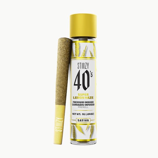 STIIIZY - - SUPER LEMON HAZE - 1G 40's Infused Preroll - 1