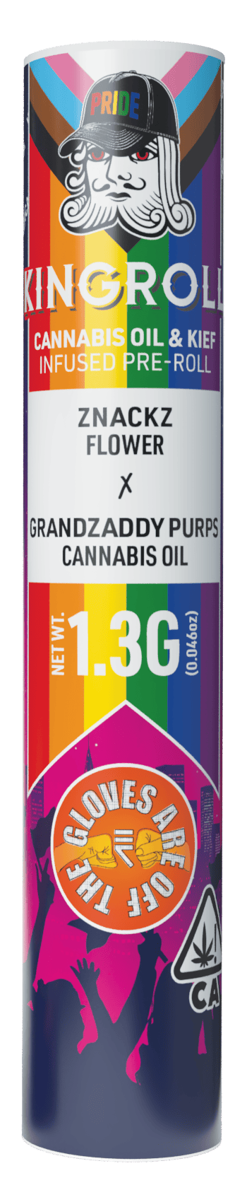 Kingroll - Kingroll Pride Month | Znackz x GrandZaddy Purps | Infused Joint | 1.3g - 1
