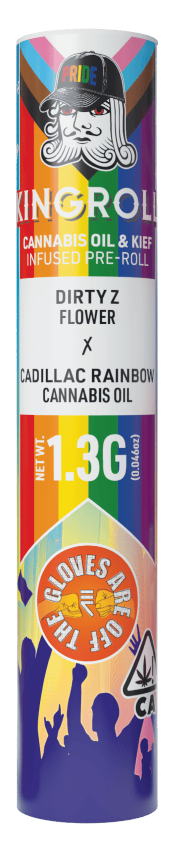 Kingroll - Kingroll Pride Month | Dirty Z x Cadillac Rainbow | Infused Joint | 1.3g - 1