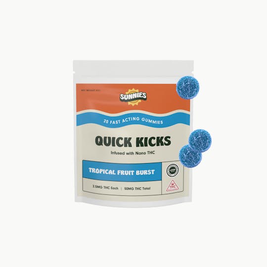 SunMed Growers - Tropical Fruit Burst Nano Gummies Edible 50mg - 1