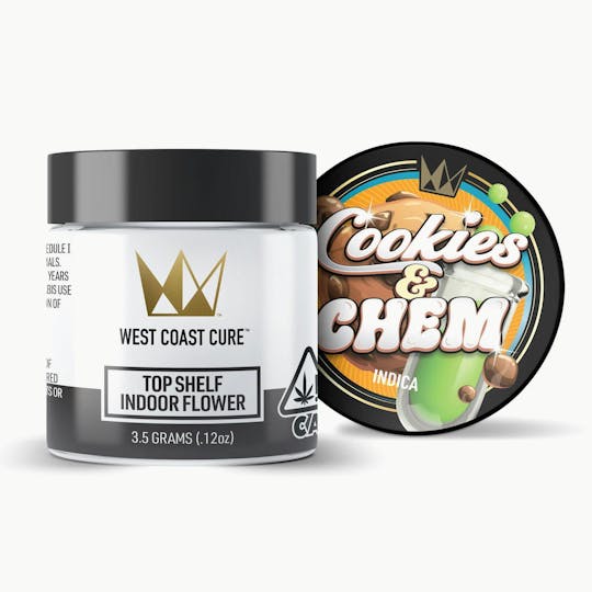 West Coast Cure - Cookies & Chem - 3.5G Top Shelf Flower - 1