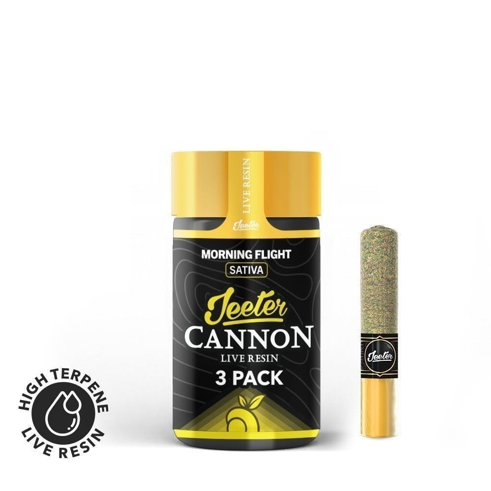 Jeeter - Morning Flight | Live Resin Cannons | Infused Minis | 0.5g ea | 3pk - 1