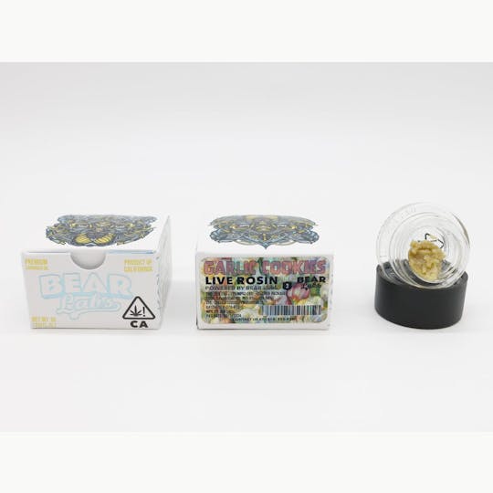 Bear Labs - Garlic Cookies T3 Live Rosin - 1g - 1