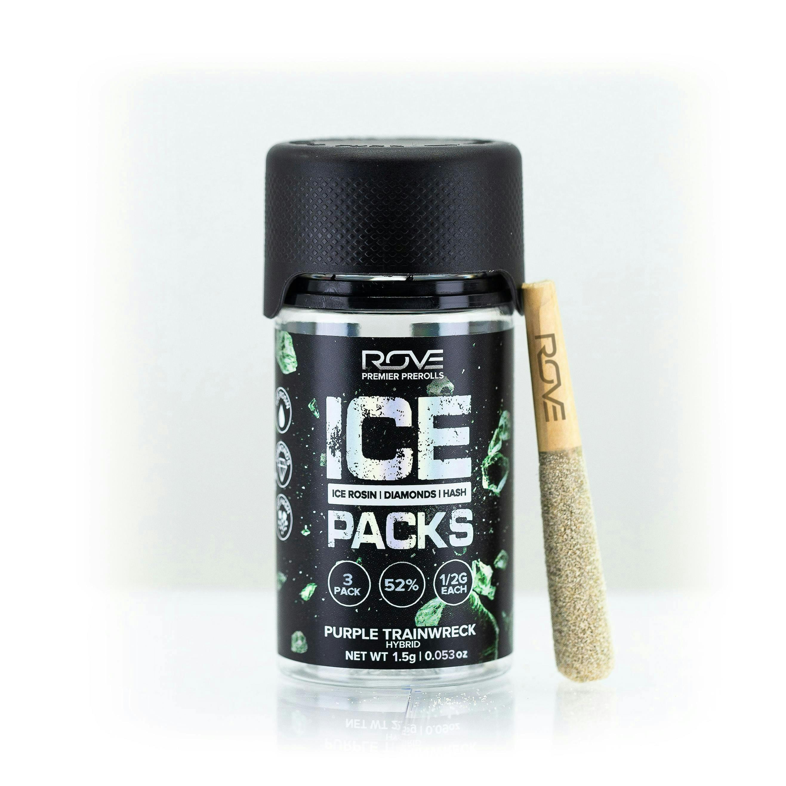 ROVE - Purple Trainwreck | Infused Ice Packs (Rosin, Hash, and Diamonds) | 3x 0.5g - 1