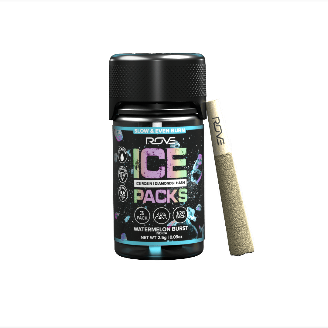 ROVE - Watermelon Burst | Infused Ice Packs (Rosin, Hash, and Diamonds) | 3x 0.5g - 1
