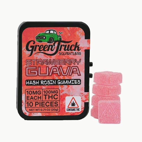 Green Truck - Strawberry Guava Hash Rosin Gummies - 1