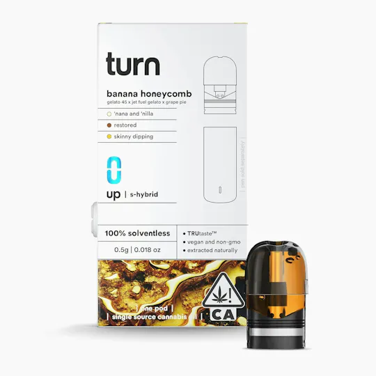 turn - Banana Honeycomb | Live Rosin Pod | 0.5g - 1