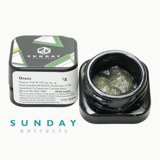 Sunday Extracts - 1g Concentrate Oreoz - 1