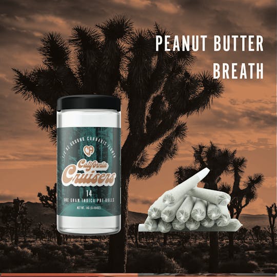 California Love - Peanut Butter Breath - California Cruisers - 14G (14 pack) - 1
