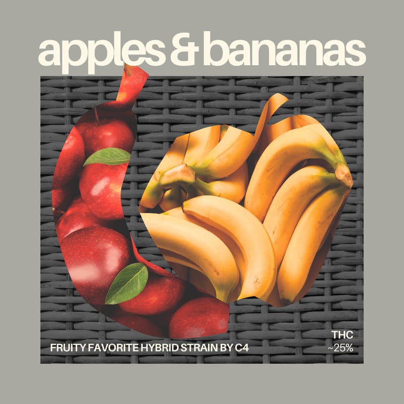 C4 (Carroll County Cannabis Co.) - Apples & Bananas .5 Gram Pre-Roll 5 Pack - 1